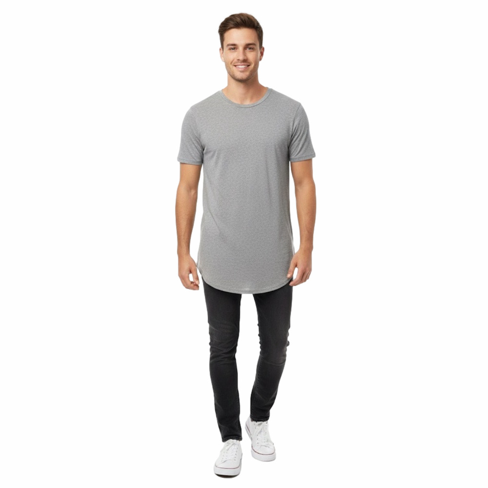 𝅺KOLLAR Light Grey Urban Fit Teen Young Man’s Trendy Tee, Size Small, Preloved